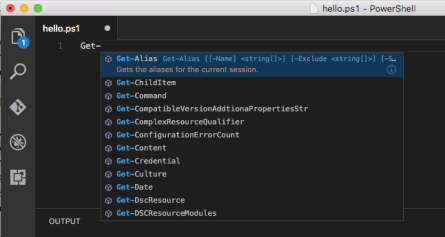 VSCode with intellisense for PowerShell cmdlets